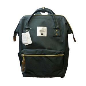 ANELLO JAPAN canvas backpack in charcoal grey